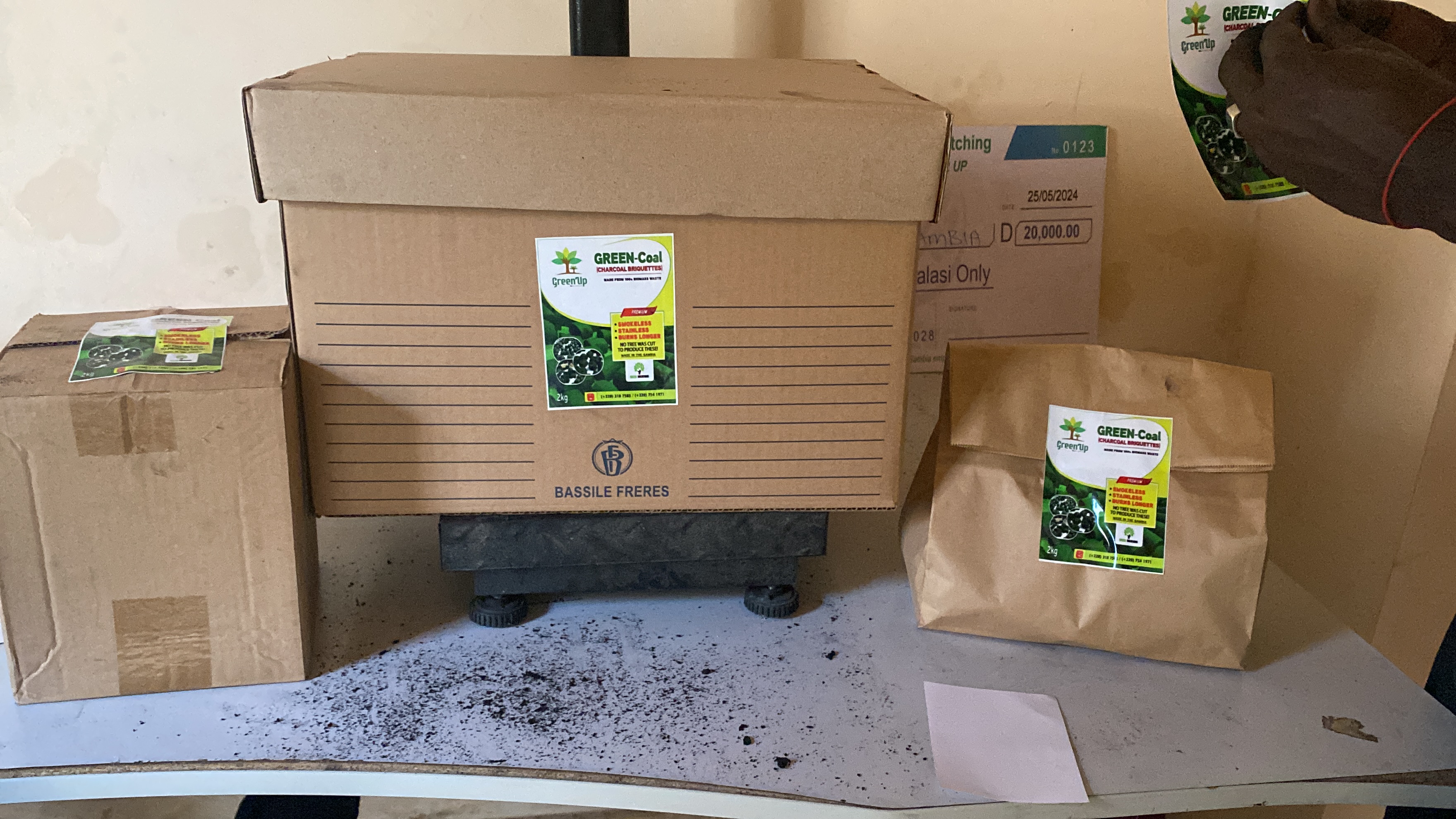 Green briquettes